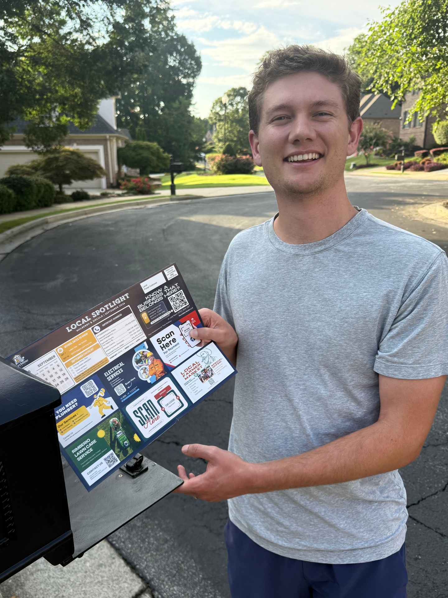 A real Local Spotlight postcard mailed to homes in Braselton and Hoschton